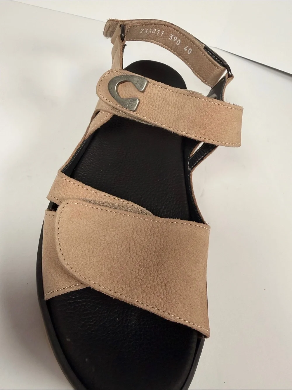 Wolky Sandals Womens Medusa Slingback Beige Leather Hook And Loop Size 40 US 9